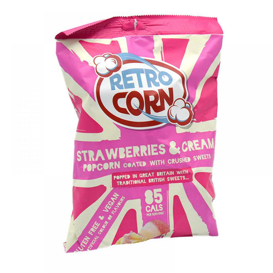 Retrocorn Strawberries & Cream Popcorn - 35g