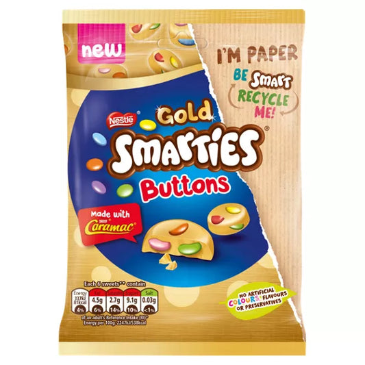 Smarties Buttons Gold Caramel Flavour