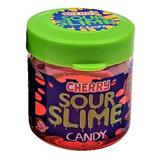 Sour Slime Candy tub with spoon