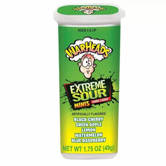 Warheads Extreme Sour Minis Pot BBE: 11/23