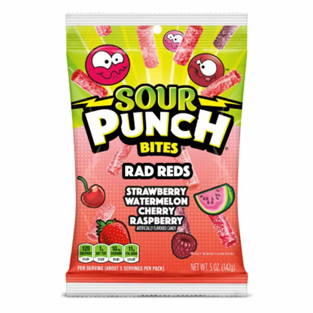 Sour Punch Bites Rad Reds 142g