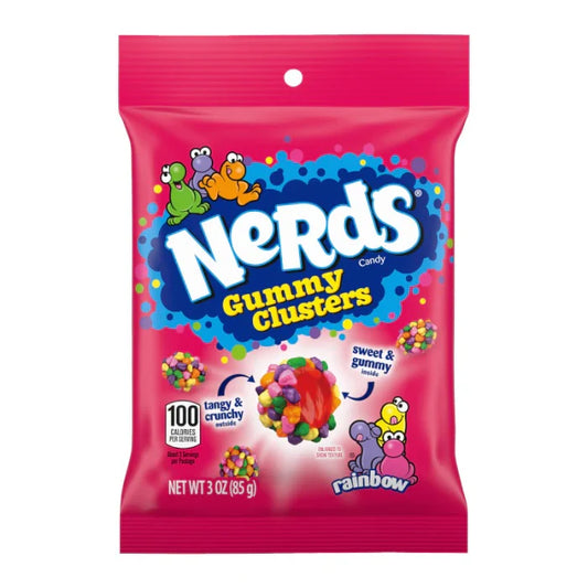 Nerds Gummy Clusters Rainbow Peg Bag 3oz (85g)
