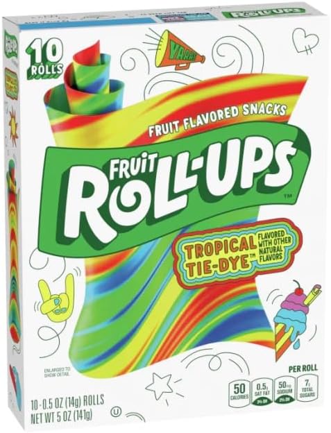 Fruit Roll-Ups Tropical Tie-Dye (10 pack) 141g
