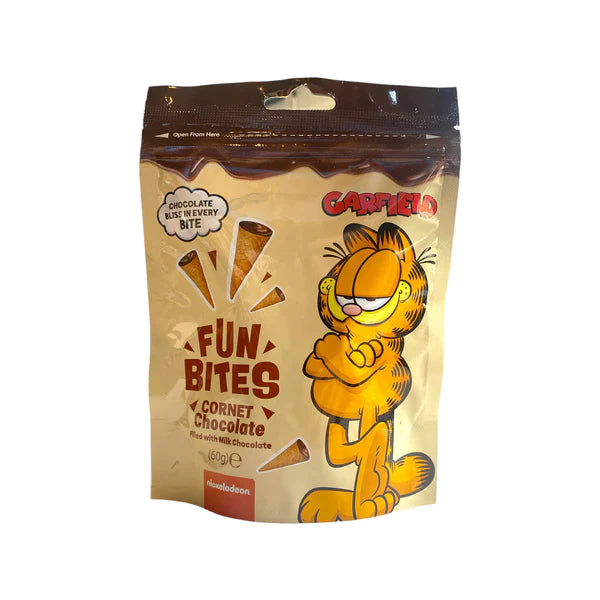 Garfield Fun Bites Chocolate Cornet Bits 60g