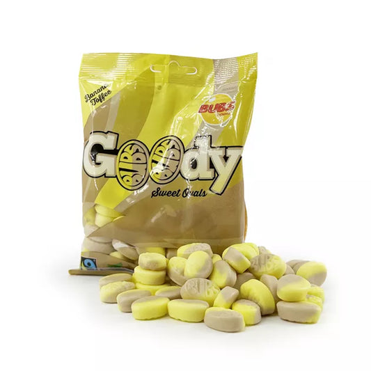 HOT PRODUCT - BUBS: BANANA TOFFEE 90G PEG BAG