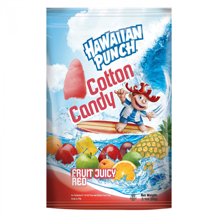 Hawaiian Punch Cotton Candy Fruit Juicy Red - 3.1oz (88g)