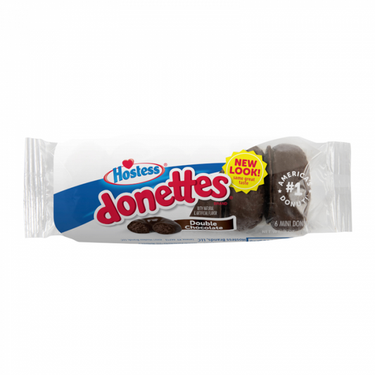Hostess Double Chocolate Flavoured Donettes Single Serve 3oz (85g)
