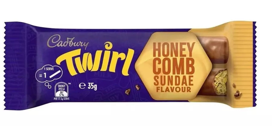 Cadbury Twirl Honeycomb Sundae Chocolate Bars