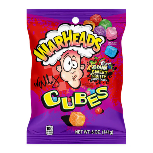 warheads sour sweet and fruity cubes